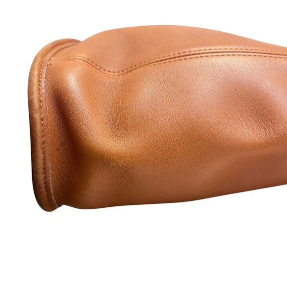 COACH (# 9060) “Legacy Slim Duffle Sac” British Tan brown Leather Shoulder Bag - Picture 2 of 10